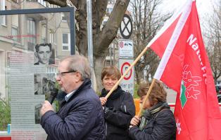 Kranzniederlegung für Georg Elser am 9.4.2015 Kranzniederlegung für Georg Elser am 9.4.2015